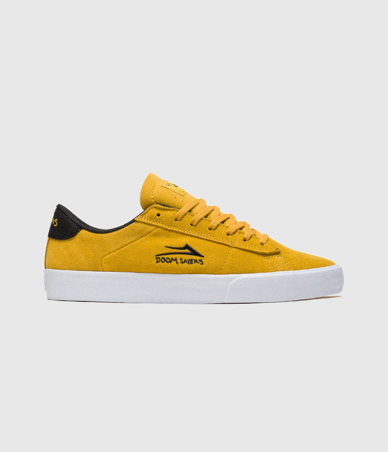 Lakai x Doomsayers Newport Skate Shoes Gold Suede