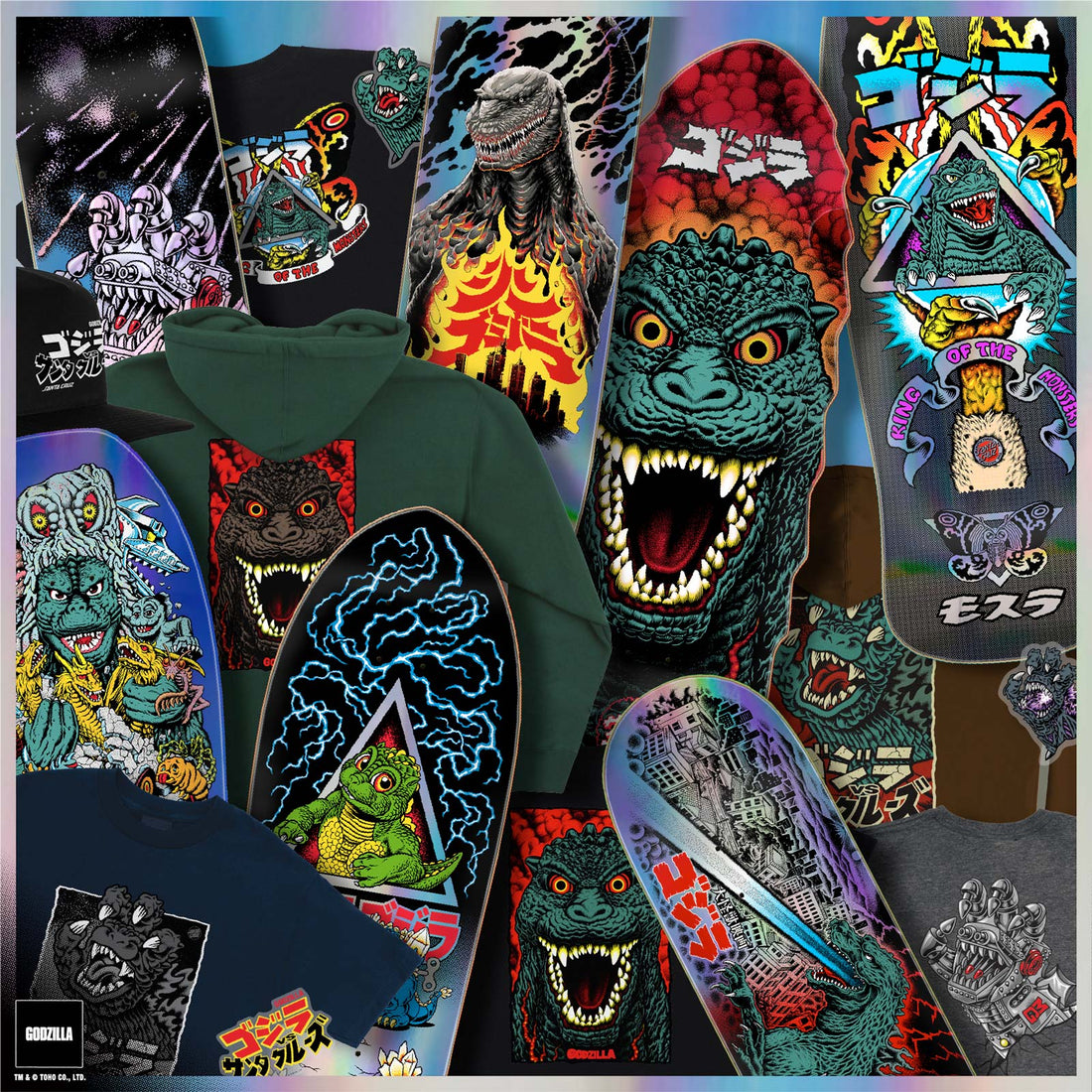 Santa Cruz x Godzilla – 70th Anniversary Skateboard Collection