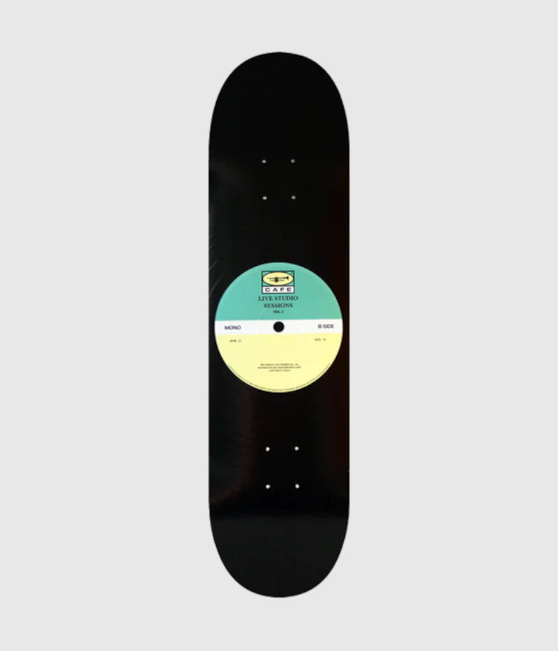 Skateboard Cafe 45  Teal/ Cream Skateboard Deck 8"