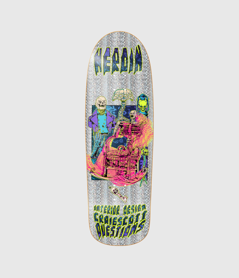 Heroin Skateboards Questions Hellscape Skateboard Deck 10"