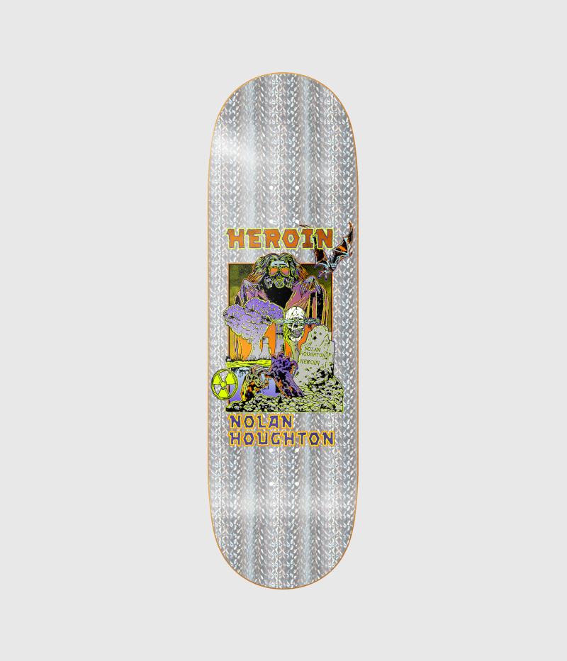 Heroin Skateboards Nolan Hellscape Skateboard Deck 9.5"