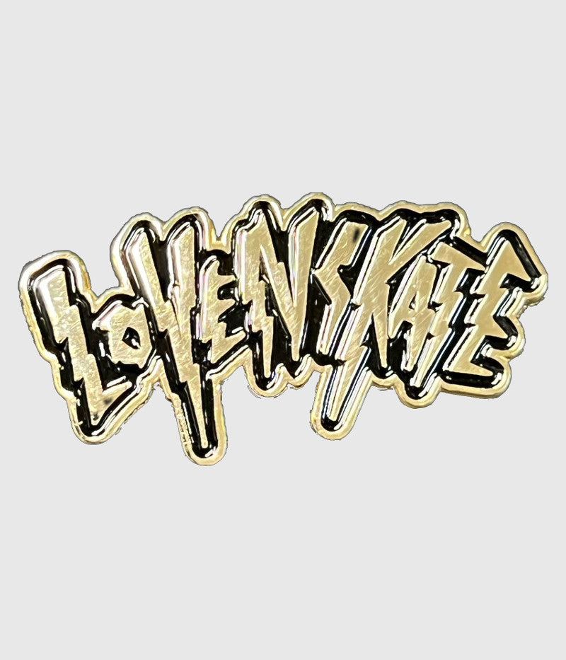 Lovenskate Pin Badge - Gold