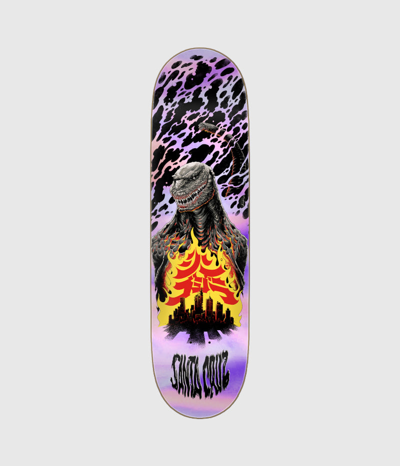 Santa Cruz Godzilla Shin Knox Firepit Skateboard Deck 8.5"