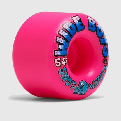 Snot Wheels Wide Boys 83b Skateboard Wheels Fluoro Pink 54mm