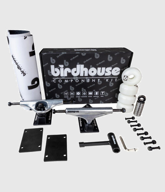 Birdhouse Component Kit Silver Black 5.25