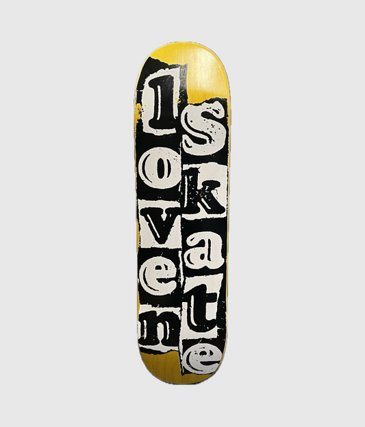 Lovenskate Tear Logo Skateboard Deck 8.38"