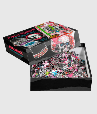 Powell Peralta Puzzle Skull & Sword GeeGah Pink