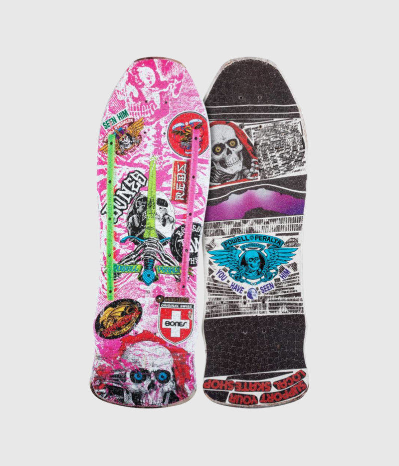 Powell Peralta Puzzle Skull & Sword GeeGah Pink