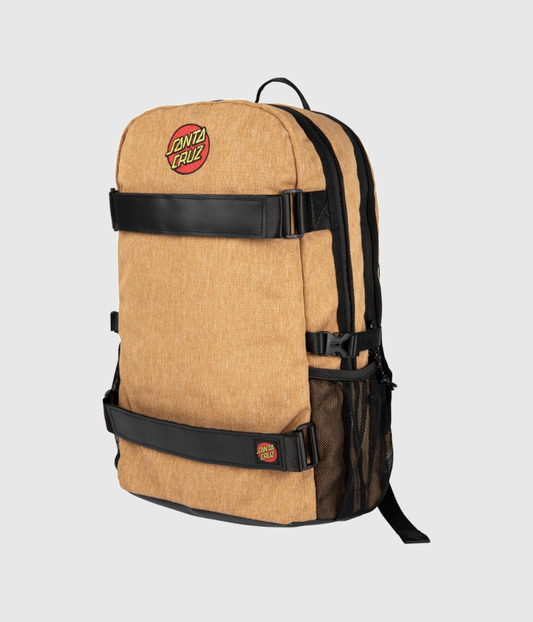 Santa Cruz Classic Dot Embroidered Skatepack Backpack Biscuit