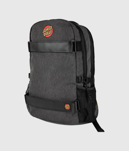 Santa Cruz Classic Dot Embroidered Skatepack Backpack Black