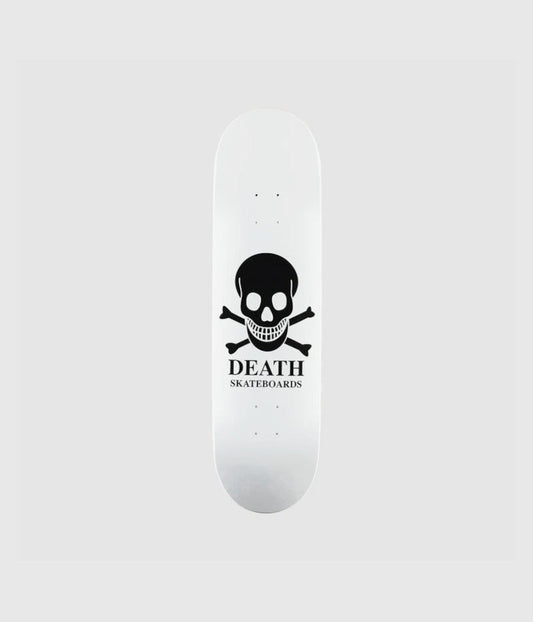 Death Skateboards OG white Skull Skateboard Deck 8"