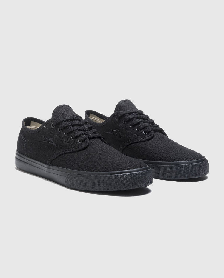 Lakai Oxford Skate Shoes Black/Black Canvas – Lariatt