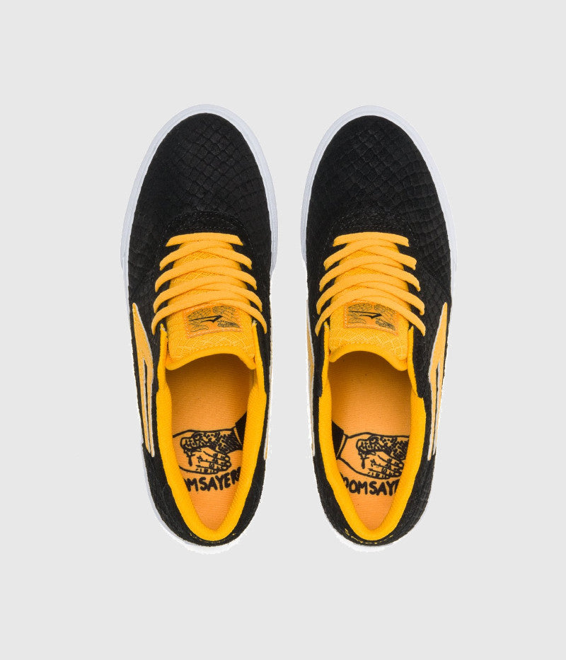 Black and yellow skate shoes best sale